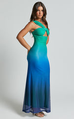Runaway The Label - Kyree Maxi Dress in Marine Ombre